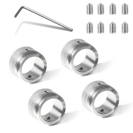 BIGP Radiator Thermostat Adapters RA/Rav/Ravl M30 x 1.5-304 Stainless Steel Rustproof Precision Snap-On Design Leak-Proof with Hex Key (Inner Diameter 22 mm) Pack of 4