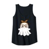 Womens Leopard Bandana Ghost with Glasses Girls Cute Spooky Costume