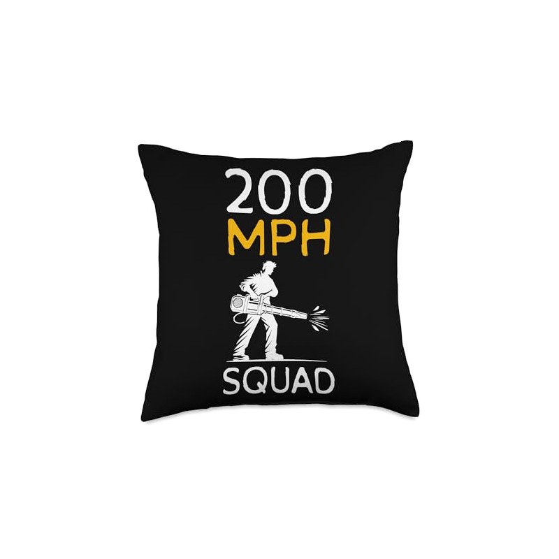 200 MPH Autumn Leaf Blower Throw Pillow