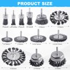 Rocaris 28 Pack Wire Wheel Brush, Carbon Steel & Twist