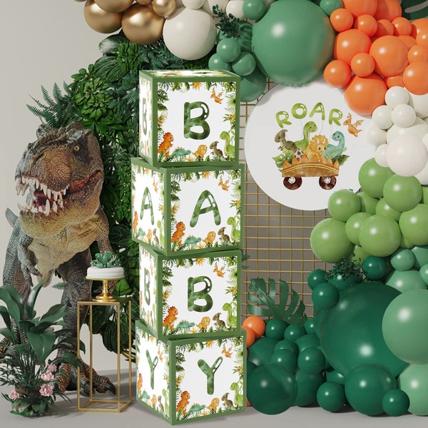 Dinosaur Baby Shower Decorations Box - Green Jungle Dinosaur Baby