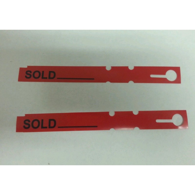 DP Industries RED SOLD TAGS {set of 100} - Tree