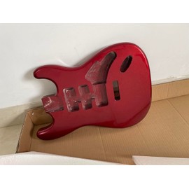 DIY Electric Guitarr Body for Fender Strat Guitarr Accessory Mahogany Wood HSH Guitarr Body H-S-H Candy Apple Red.