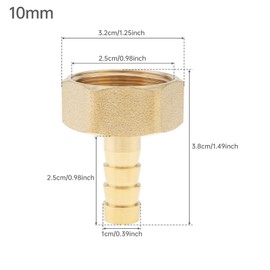 10mm Inline Mesh Screen, PNXKTXO Stainless Steel Filter Copper Tube Joint Pipeline Garden Hose Strainer for Pool, Irrigation Sprayer Pump Filtering