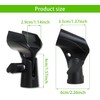3 Pack Universal Microphone Holder, Adjustable Microphone Clip Flexible Mic