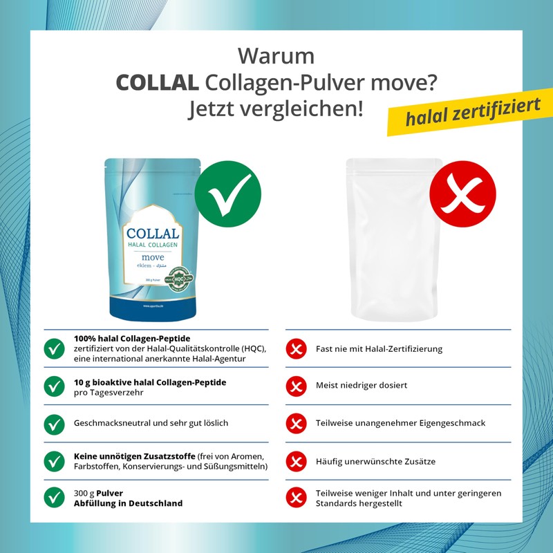 Collal Halal Collagen Move Premium Collagen Powder 300 g Doypack,