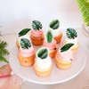 40PCS Edible Tropical Palm Leaves Cupcake Toppers Glutinous Rice Paper