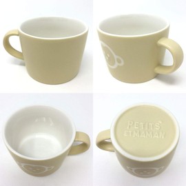 SPICE OF LIFE(スパイス) キッズ陶器マグカップ プチママン モンキー ベージュ 200ml 箱入り 離乳食 出産祝 ギフト 子供用 SFPY1402