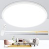 Glowall 24 Inch Large Flush Mount Ceiling Light Fixture, Ultra