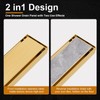 EBYTE EBYTE 24-Inch Brushed Gold Linear Shower Drain, 304 Stainless