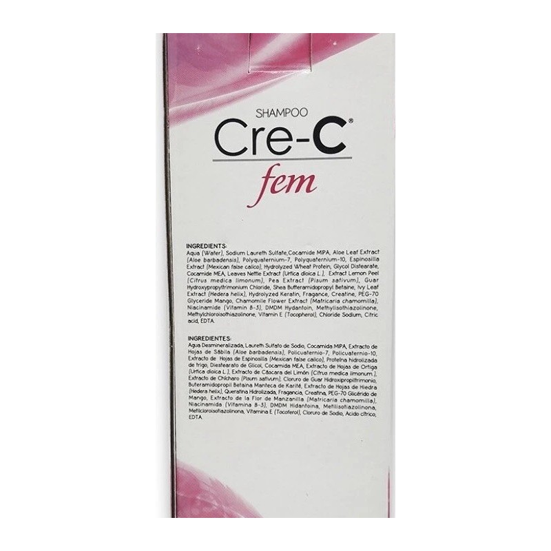 Cre-C Discontinued Cre-C Fem Shampoo Hair Loss 8.46 Oz New