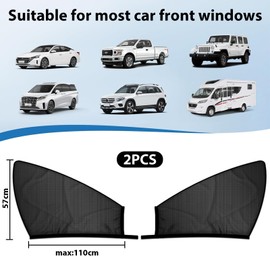 Raheem Pack of 2 Sun Protection Car Baby, Universal Stretchy Sun Protection Car Children, Sun Visor Car Net for Side Windows for Children, Baby, Adults, Pets