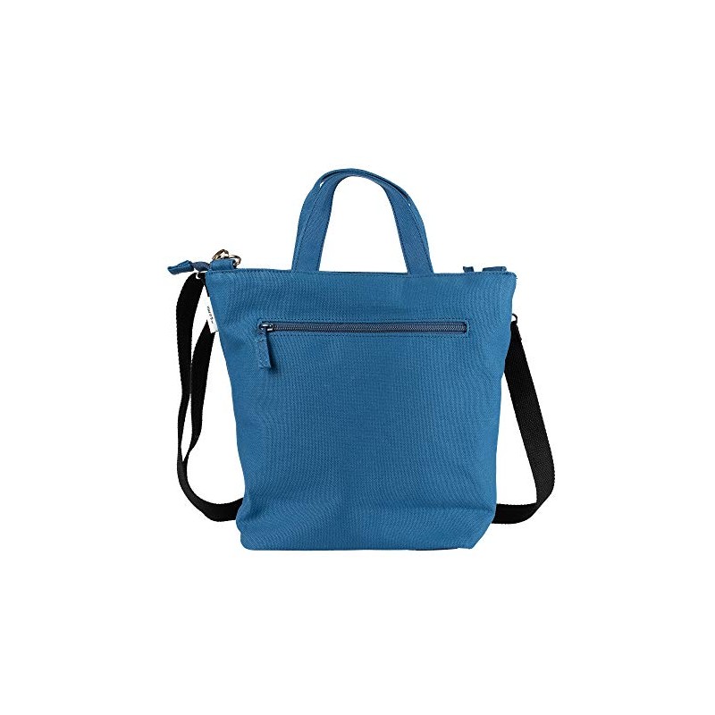 Harapeko Aomushi Apple Sagara Embroidered 2-Way Bag, Navy Blue