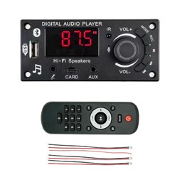 2 x 50W 100W Amplifier Audio Player, DIY Bluetooth 5.0 MP3 Decoder Board MP3 Player Car FM Radio Module TF USB Microphone Recording Call