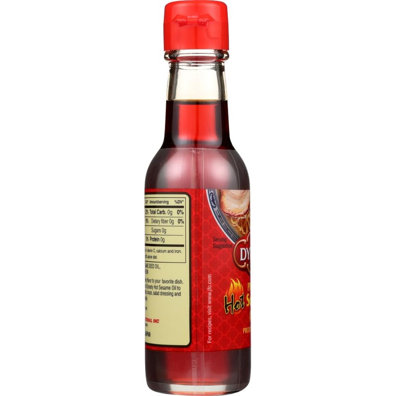 Dynasty Premium Hot Sesame Oil (La- Yu) 5oz Pack of
