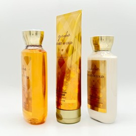 Gingham Heart of Gold 3-Piece Bath Bundle | Shower Gel, Ultimate Hydration Body Cream and Body Lotion