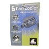 Glacier Gear Nylon Insulated 6-Can 5-Pocket Cooler w/Carry Strap -