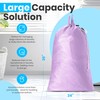Large Mesh Laundry Bag - Carry Handles, Secure Drawstring Closure,