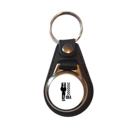 Ska - (Guy by Door Design) - Music Design on Faux Leather Keyring
