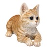Pacific Trading Tabby Cat Lying Down Figurine 8.5 Inch