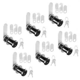 inBovoga 6 Pcs Cabinet Locks with Keys, 1-1/2'' Cam Lock Keyed Alike Fit 1-3/8'' Max Panel, Secure Your File Cabinet Drawer Desk Toolbox Mailbox Lock Replacement, Zinc Alloy