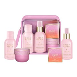 Baylis & Harding Jojoba, Vanilla & Almond Oil Luxury Travel Wash Bag Gift Set - Vegan Friendly