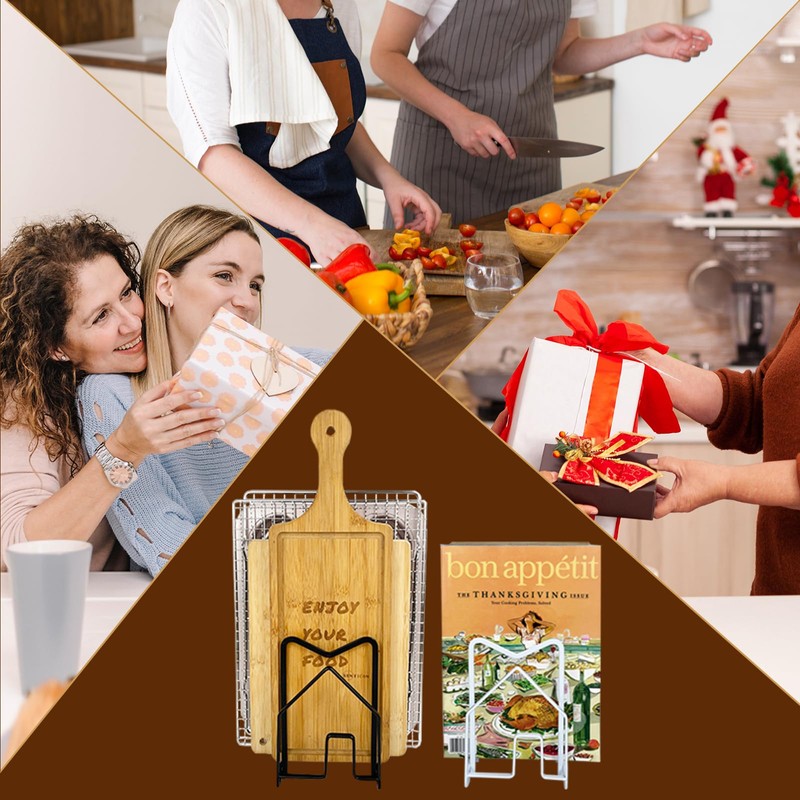 SUNFICON Cutting Board Rack Chopping Board Organizer Pot Pan Lids