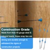 Blulu 25 Pcs 8" x 4 3/4" Standard Snap Ties