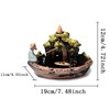 Landscape Backflow Incense Burner with 10pcs Backflow Incense Cone, Home