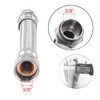 Short Garden Hose Extension, Heavy-Duty Hose, Maximum Bend 45°, Stainless
