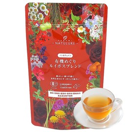 Organic Meguri Rooibos Blend, 0.07 oz (2 g) x 12 Packets, Organic JAS Certified, Decaffeinated Rooibos Tea, Echinacea Tea, Blended Herbal Tea, Cold Brew Tea, Cold Brew Herbal Tea, Gift (0.07 oz (2 g)