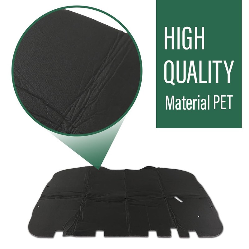 LQI Hood Insulation Pad 1/2" with Clips Compatible with Chevy