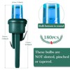 Honoson 180 Count 5 mm Winter LED Replacement Bulbs Bulk