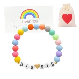 Pack of 2 Bracelets, Big Sister Gift, Big Sister, Big Sister Bracelet Gifts Birth, Bracelet Sister Big Sister, Gift Sisters Gift for Siblings for Birth