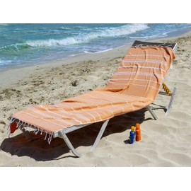 Aegean Concept Turkish Beach Towels, Oversized, Sandcloud Bath Towel, Packable, 37 x 77 inches, Soft, Quick Dry, Ideal for Swimmers, Travel, for Men & Women, Orange, Pack of 1