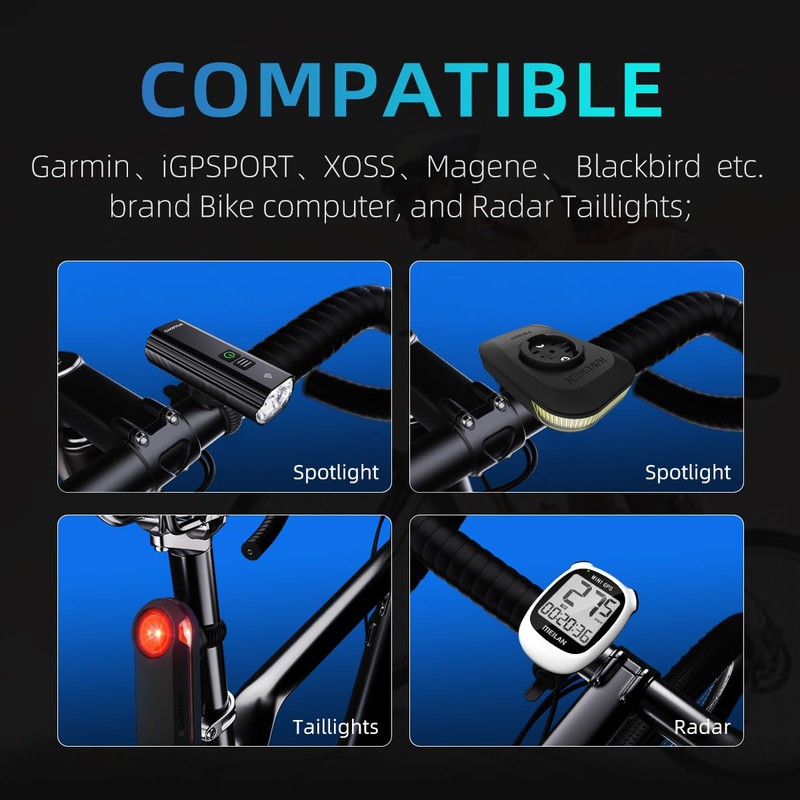 CYCLAMI Adjustable Out Front Bike Mount, Compatible with Garmin Edge,