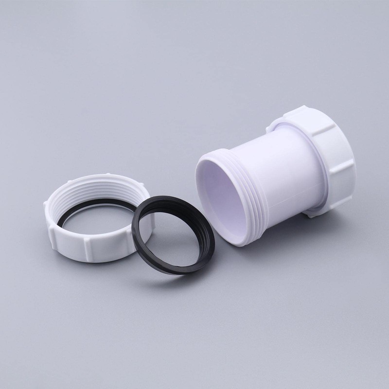 EMSea 2 Pieces Straight Pipe Connectors 40mm PP Drain Pipe