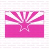 Arizona State Flag Stencil Template for Walls and Crafts -