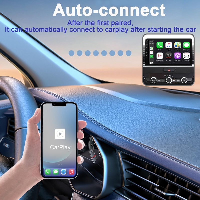 Wireless Carplay Adapter,Wireless Apple Carplay Dongle Adapter,Car Apple Carplay Bluetooth