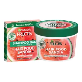 🍉✨ Garnier Fructis Hair Food Sandía | Kit de Brillo y Volumen: Shampoo en Barra + Mascarilla 3 en 1 💖🌿
