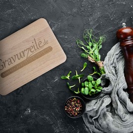 GRAVURZEILE Breakfast Board with Engraving Skyline Rottweil Wooden Chopping Board Snack Board Bread Board Gift for Rottweil City Lovers Ideal as a Souvenir