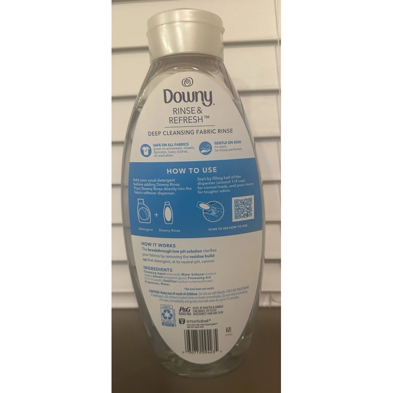 Downy Rinse & Refresh Laundry Odor Remover and Fabric Softener,