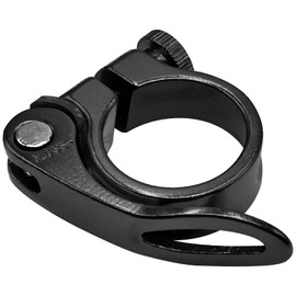 LICQIC 31.8 mm Bike Seat Post Clamp, Quick Release Seat Post Clamp for MTB Bike Road Bike Casual Bike (Black)