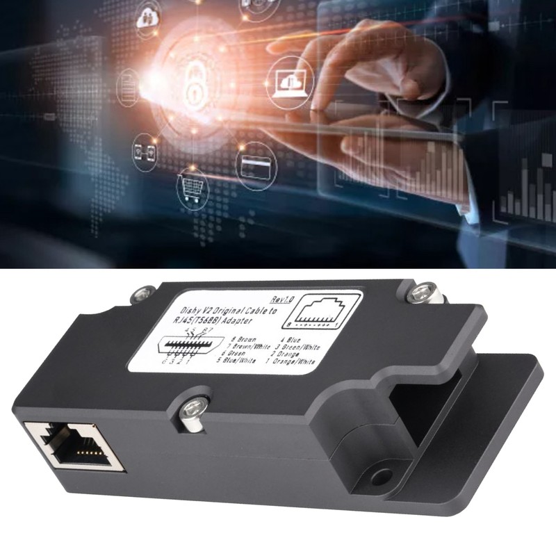 Dishy Cable Adapter to RJ45 ABS Rectangular Satellite Antenna Cable