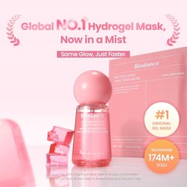 BIODANCE Spray facial hidratante de péptidos de colágeno, spray facial antienvejecimiento, hidrogel pulverizable, artículos esenciales de viaje y regalos de cuidado personal para mujeres, cuidado de la piel coreano | 1.69 onzas líquidas