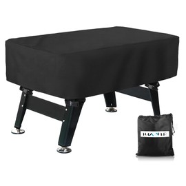 HAYCOVER Outdoor Football Soccer Table Cover Waterproof Dustproof Universal Patio Coffee Chair Billiard Game Room Cover Black 300D Oxford Cloth 63" x 45.3" x 19.7" Inch