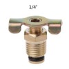 Milageto 1/4" NPT Brass Drain Valve Air Compressor Tank Petcock