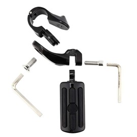 TCMT 1 1/4" Highway Short Angled Mount Footpeg Fit For Harley Touring Road King Street Glide Road Glide Electra Glide Softail Sportster Dyna with 1.25" Engine Guards