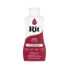 Rit Dye Liquid – Wide Selection of Colors – 8 Oz. (Wine)