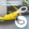 High-Temperature Ring Terminals- 16-14 AWG Wire Size; 6" Stud Size-